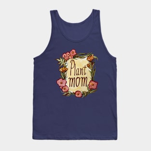 Plant Mom Floral Motif Tank Top